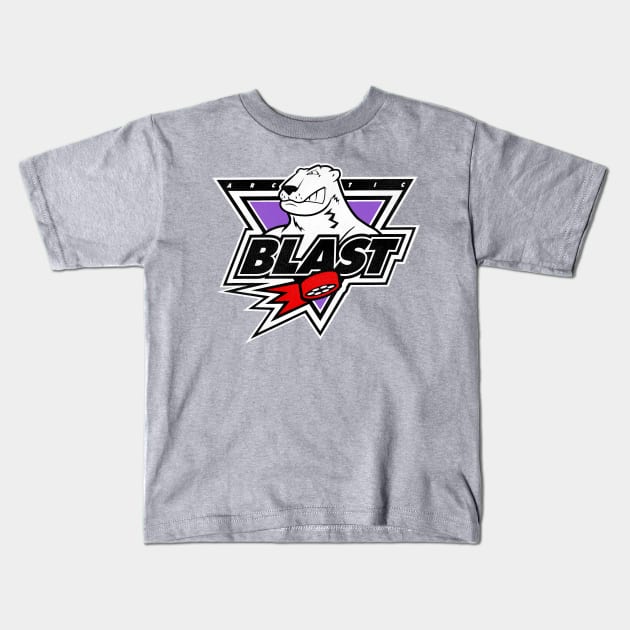 Defunct Minnesota Arctic Blast Roller Hockey Kids T-Shirt by Defunctland